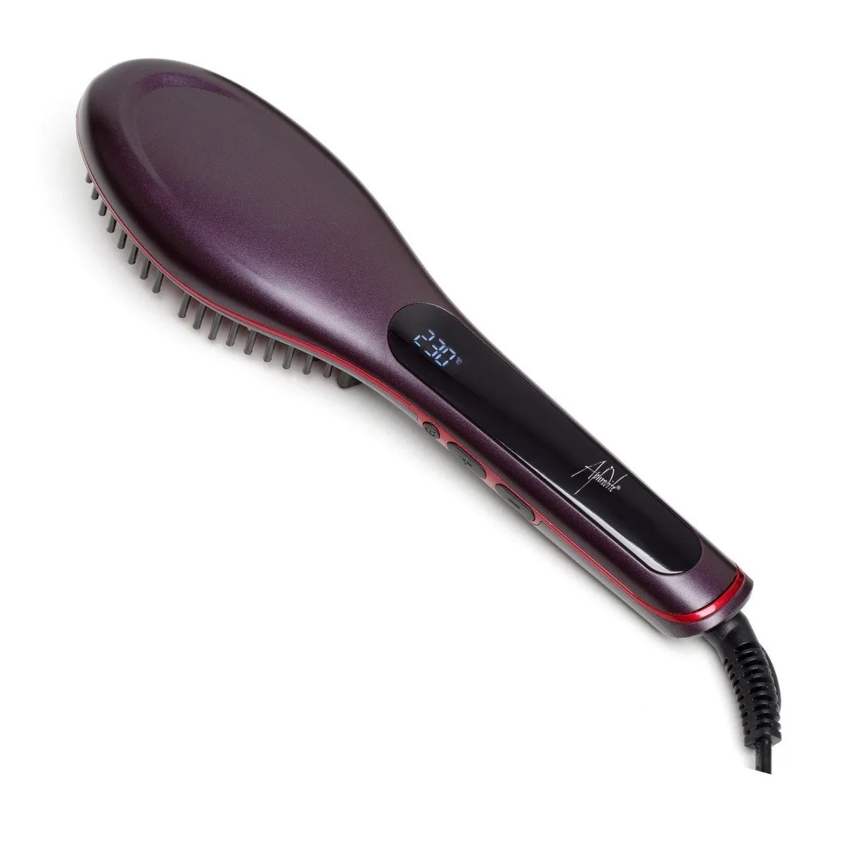 Aphrodite Hair Straightening Brush - 10X Faster, 230°C Professional Ceramic Plates