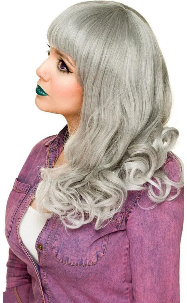 Bang Bang Grey Silver Fade Wig