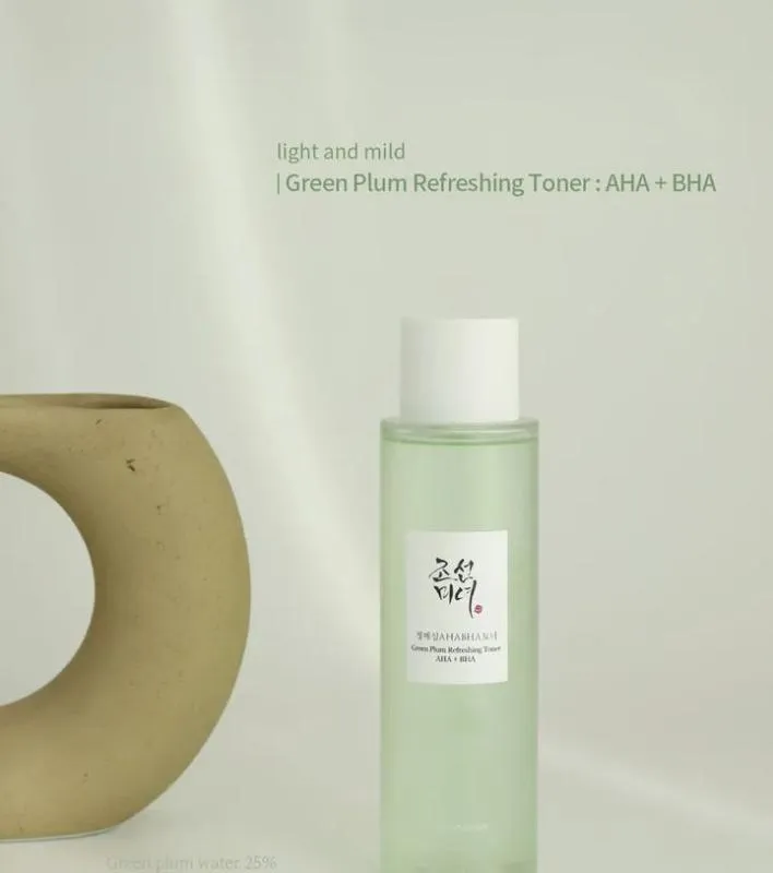 Beauty of Joseon Green Plum Refreshing Cleanser 100ml    Green Plum Refreshing Toner: AHA   BHA 150ml SET