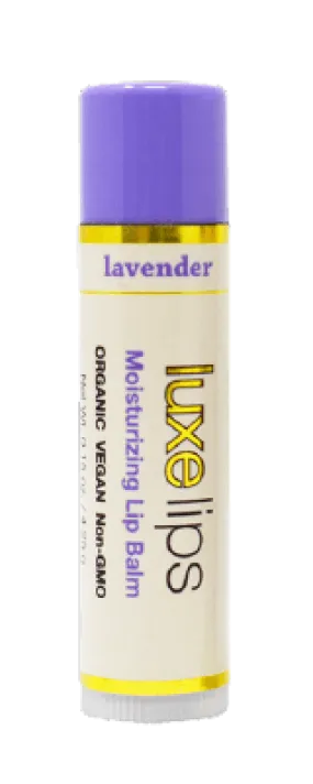 Beeswax Free, Nut Free Lip Balm - Luxe Lips -Lovely Lavender