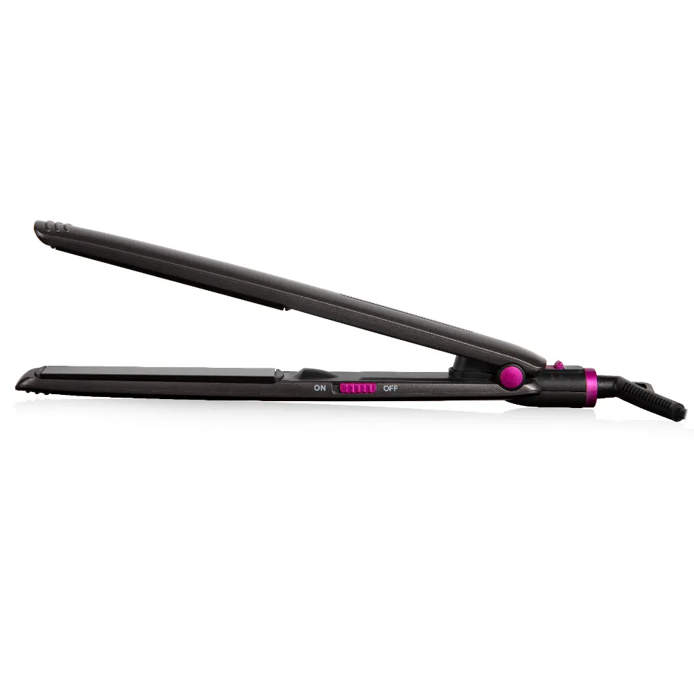 Carmen Neon Straightener  - Graphite & Pink