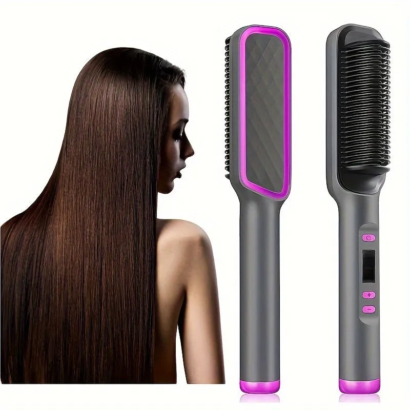 Effortless Hair Straightening Comb for Curly Hair