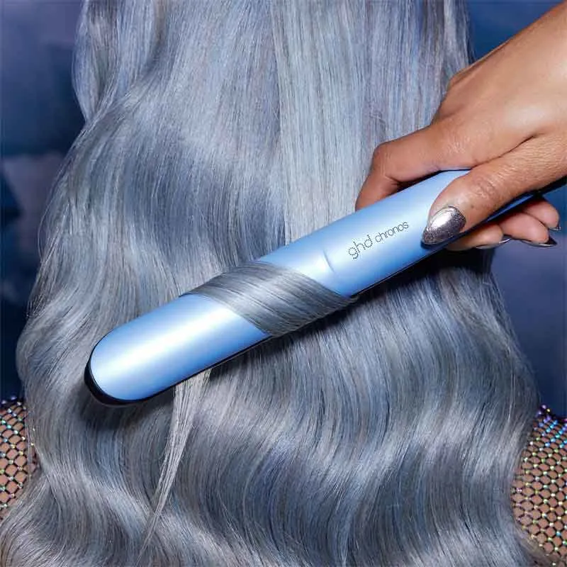 ghd Chronos Limited Edition Hair Straightener Icy Blue Gift Set