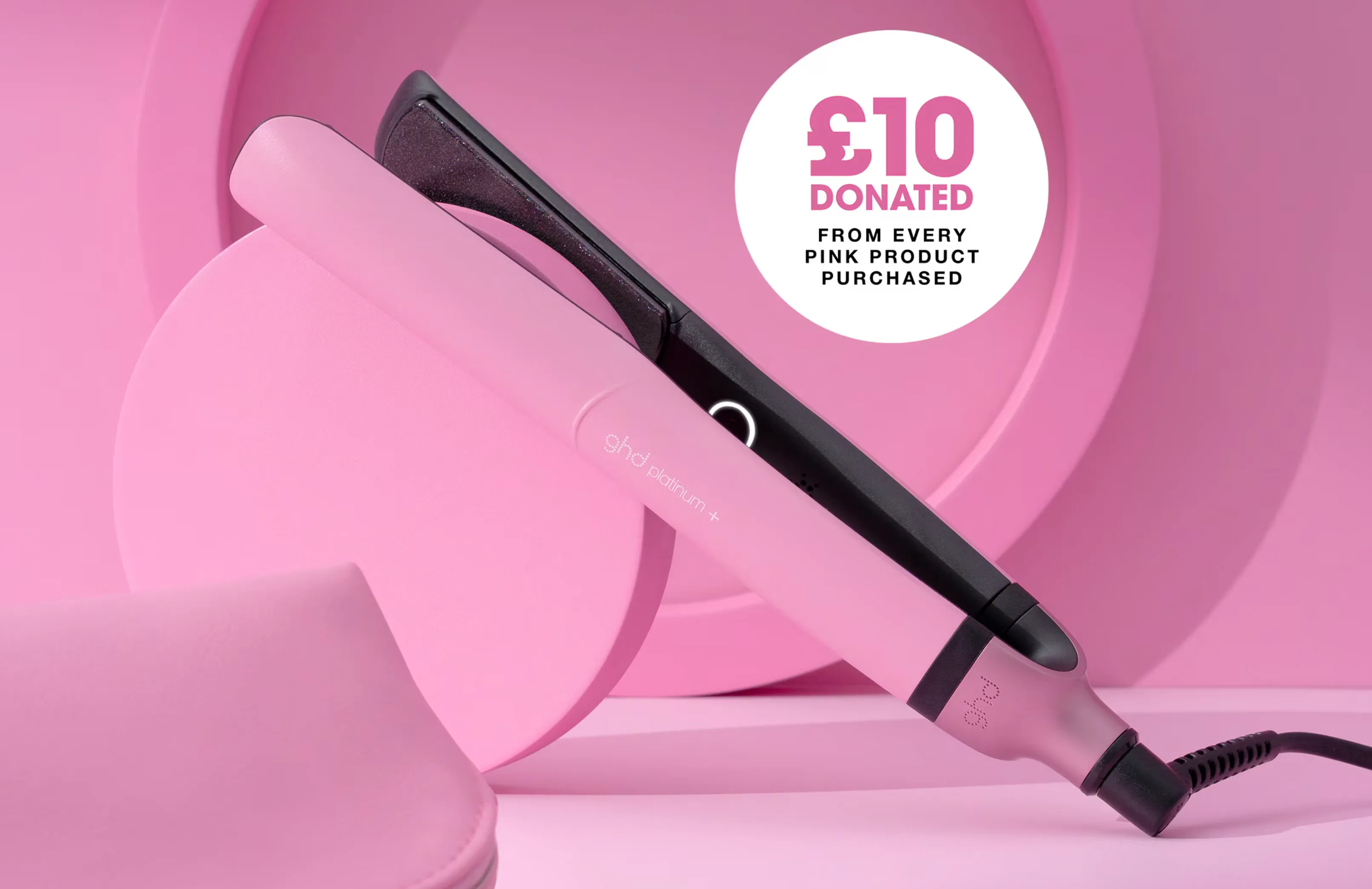 GHD Platinum  In Fondant Pink