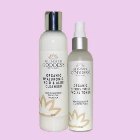 Glimmer Goddess - Organic Fresh Start Duo - Cleanse   Tone