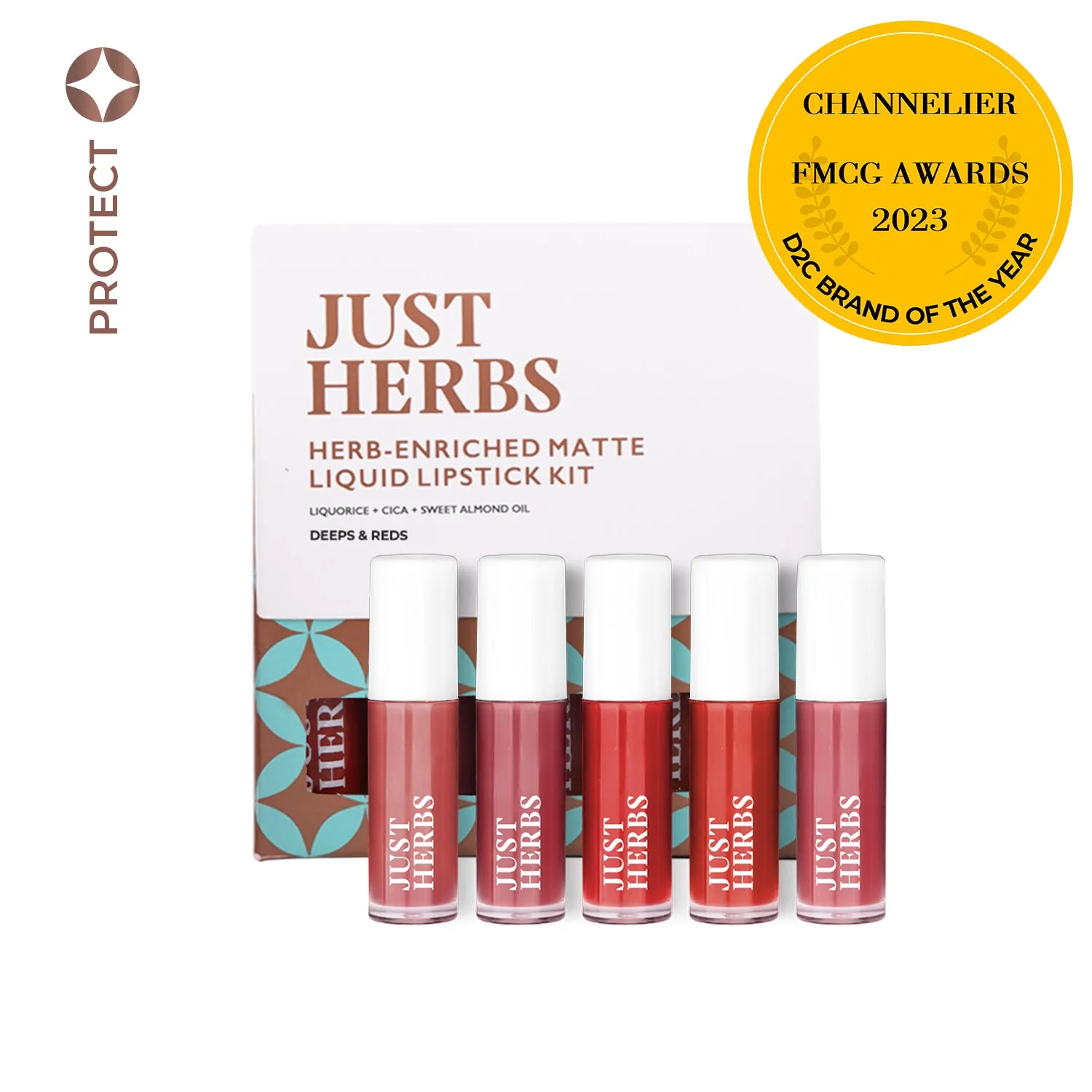 Herb Enriched Matte Liquid Lipstick Kit:Set of 5