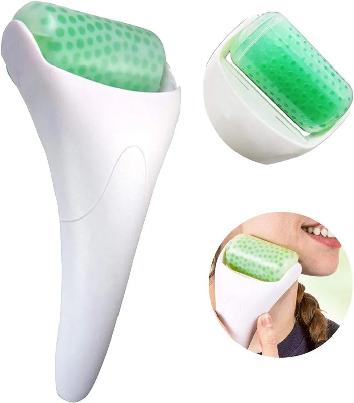 Ice Roller for Face Eyes, Massager Tool Reduce Puffiness, Wrinkles, Migraine, Pain Relief and Minor Injury (Big Ice Roller)