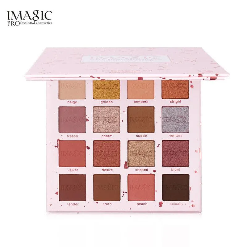 IMAGIC Beauty Eyeshadow Palette Charming Eyes Matte Pearlescent New 16 Colors Eyeshadow Cosmetic