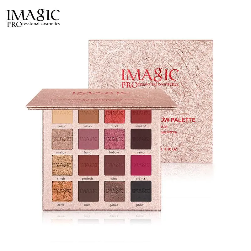 IMAGIC Beauty Eyeshadow Palette Charming Eyes Matte Pearlescent New 16 Colors Eyeshadow Cosmetic