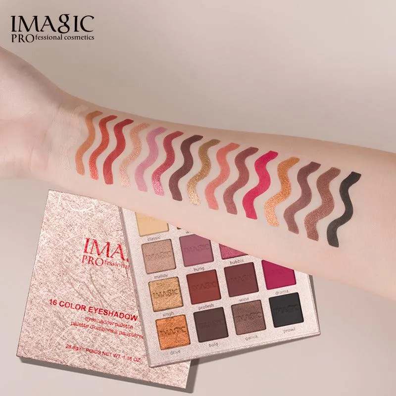 IMAGIC Beauty Eyeshadow Palette Charming Eyes Matte Pearlescent New 16 Colors Eyeshadow Cosmetic