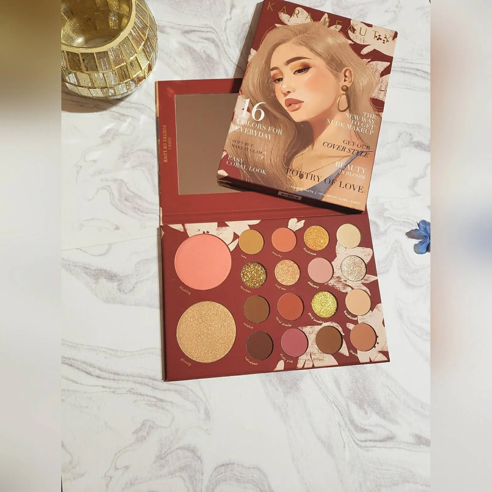 Kara Beauty Poetry Of Love 18 Color Face Shadow Palette