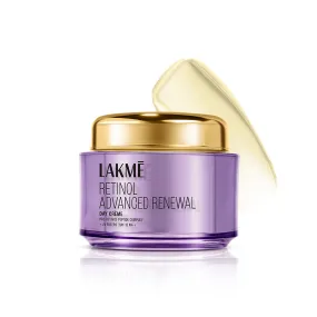 Lakme Retinol Advanced Renewal Day Creme Pro-Retinol Peptide Complex   UV Filters & SPF 15 PA   50G