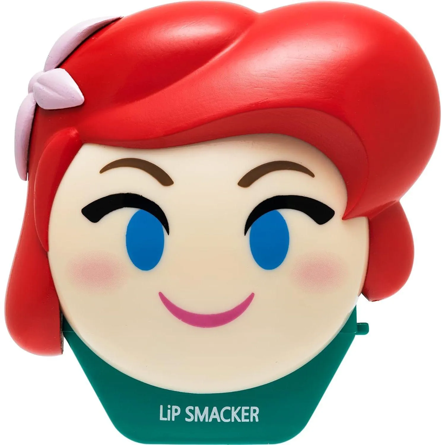 Lip Smacker Disney Little Mermaid Ariel Emoji Lip Balm, Flavored Lip Balm, Clear