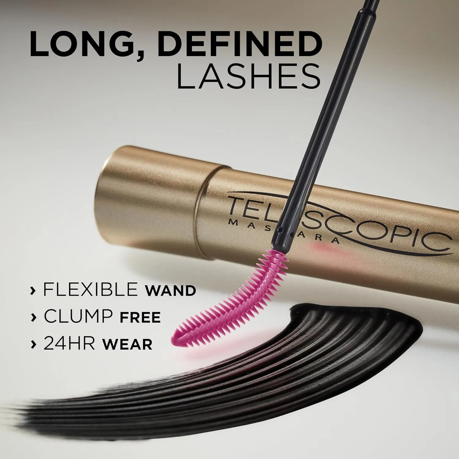 Makeup Telescopic Original Lengthening and Lash Separating Mascara , 0.27 Fl Oz.