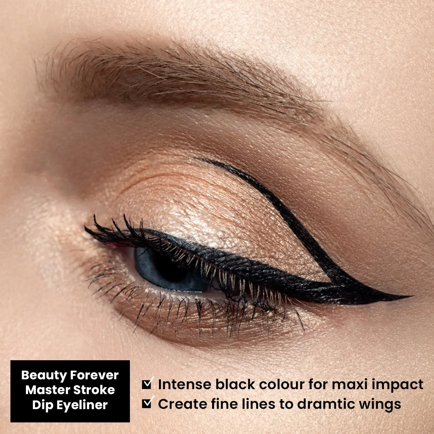 Master Stroke Dip Eyeliner Black