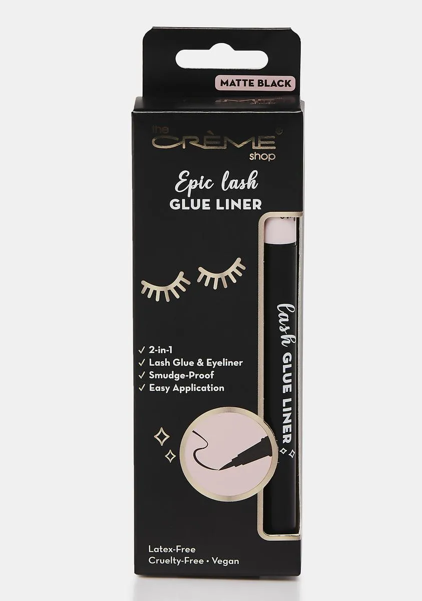 Matte Black Epic Lash Glue Liner