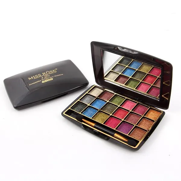 MISS ROSE 18 Color Dreamlike bright eyeshadow (Mini Palette)