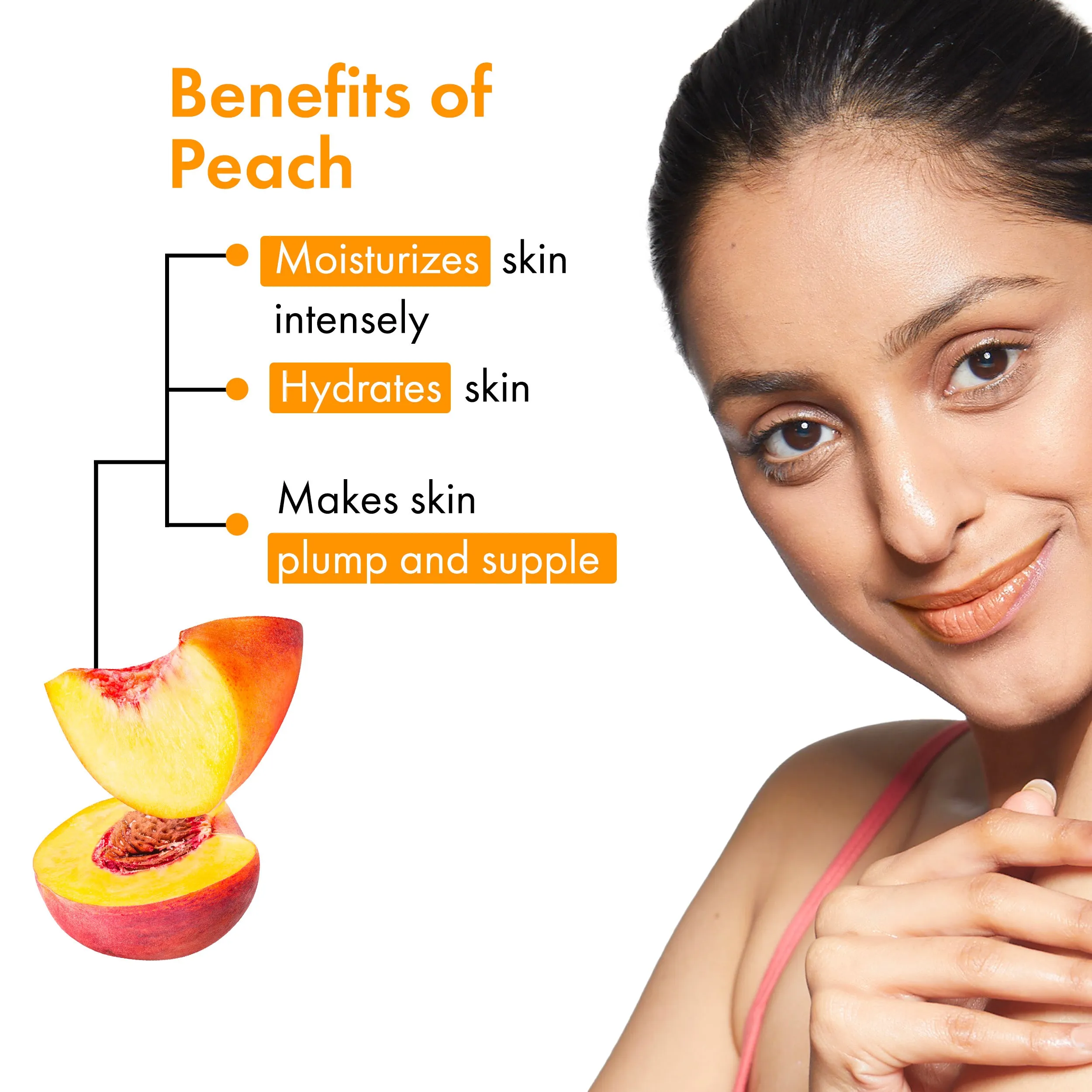 Peach Softening Orange Tinted Lip Balm SPF 15