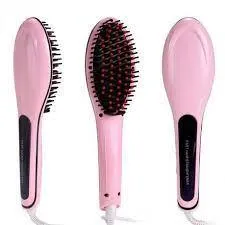 Professional Hair Straightener Brush - HQT-906-GM-2973 PINK