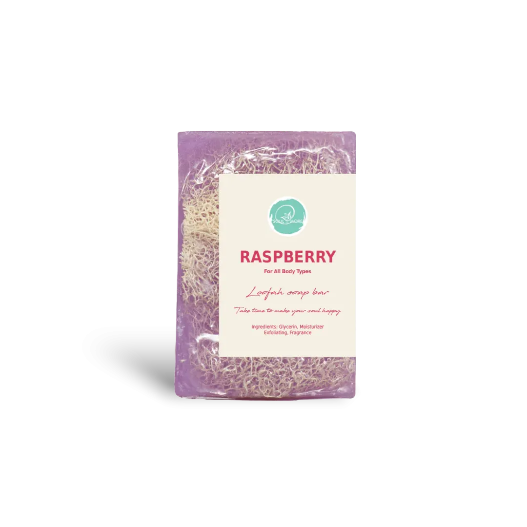 Raspberry Loofah Soap