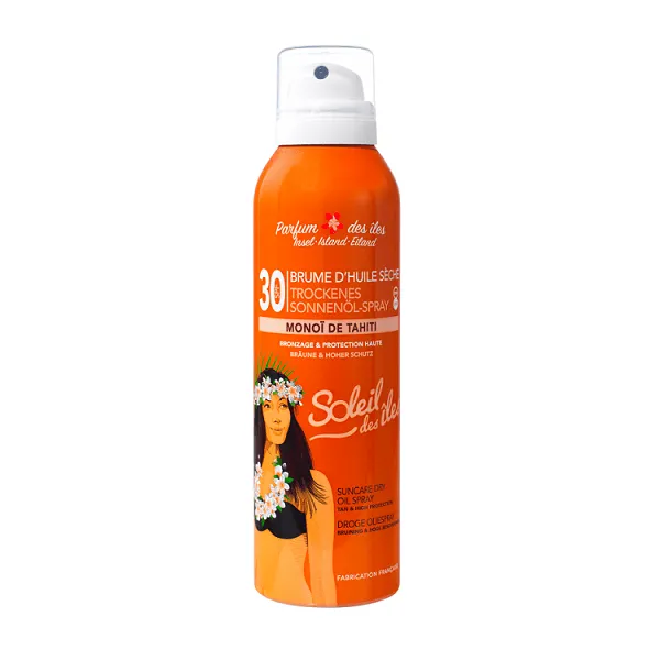 Soleil Des Iles - Brume D'huile Seche SPF 30 Parfum Des Iles Bronzage & Protection Haute