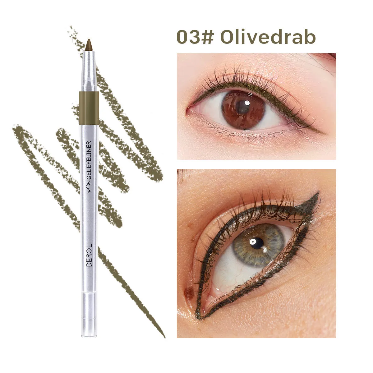 Waterproof Colorful Matte Liquid Eyeliner Pencil 